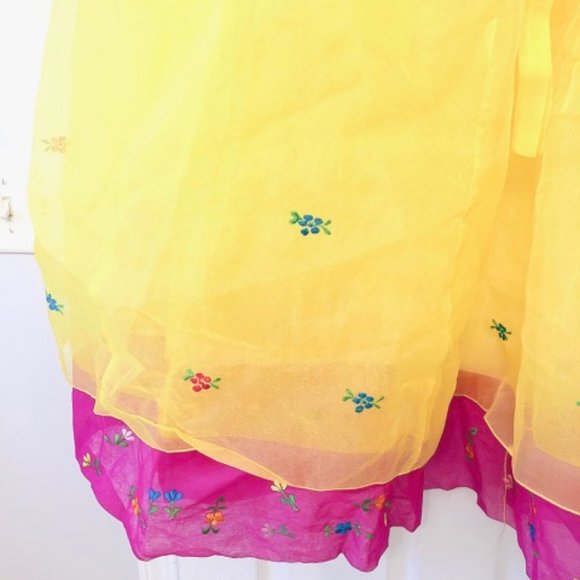 KOREAN TRADITIONAL DRESS Pink Yellow (3 Piece) Hanbok - Picture 11 of 16